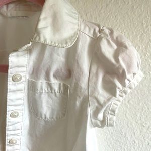 Simple yet classic little girls white shirt